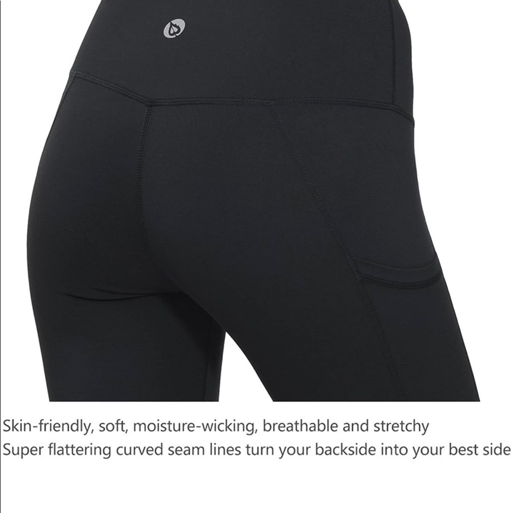 2-BALEAF Women's Capri Leggings High Waisted Yoga Pants Stretch 3/4 Workout